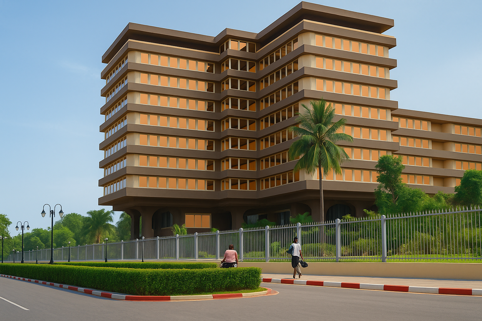 Drapeau du Togo en fond